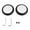 Black Back Wheels, variant on LAZIOEGR Baby Stroller Replacement Rubber Back Wheels Compatible with Yoya Vovo Kids Carriage, 1 Pair with Tools