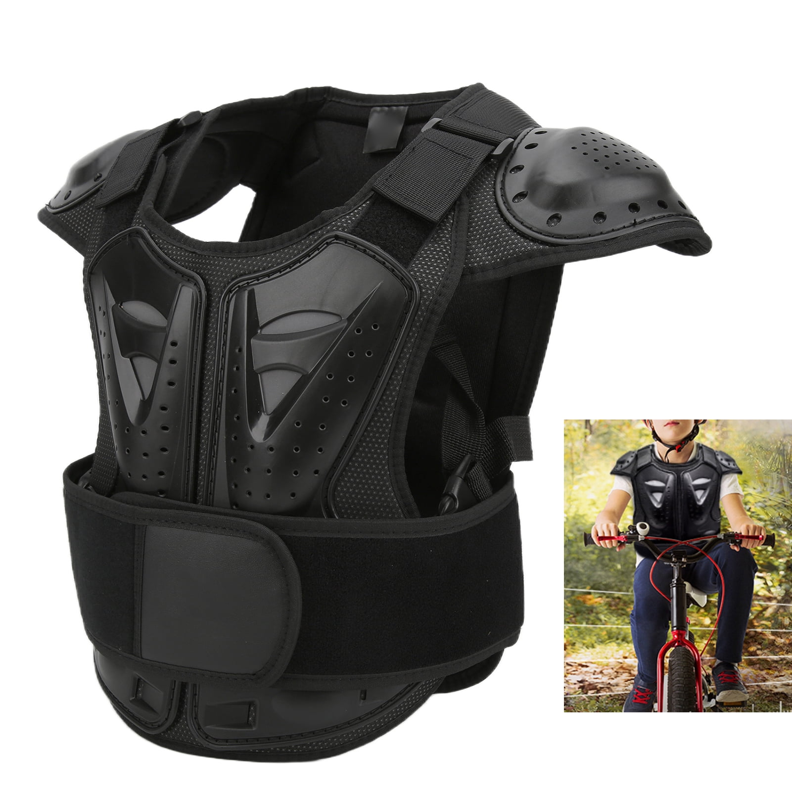 Upgraded 5-Piece Kids Motorcycle Armor Suit - Lightweight Chest Back Elbow Knee Guards, For - View #9