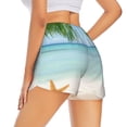 thumbnail image 3 of Fotbe Starfish in Beach Womens High Waist Running Shorts Athletic Workout Quick Dry Shorts for Women with Pockets Gym Yoga Summer Shorts-Small, 3 of 9