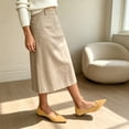 thumbnail image 2 of SuTry Women's Pointed Toe Flats V-Cut Slip On Minimalist Matte Fabric Lightweight Breathable Comfortable Office Commuter Daily Wear Shoes Outerwear(36), 2 of 6