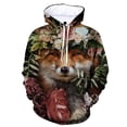 thumbnail image 2 of Sudadera con capucha con estampado 3D de zorro para hombre, moda de primavera y otoño, jersey de manga larga, sudadera informal para niños, sudaderas con capucha geniales de calle, 2 of 4