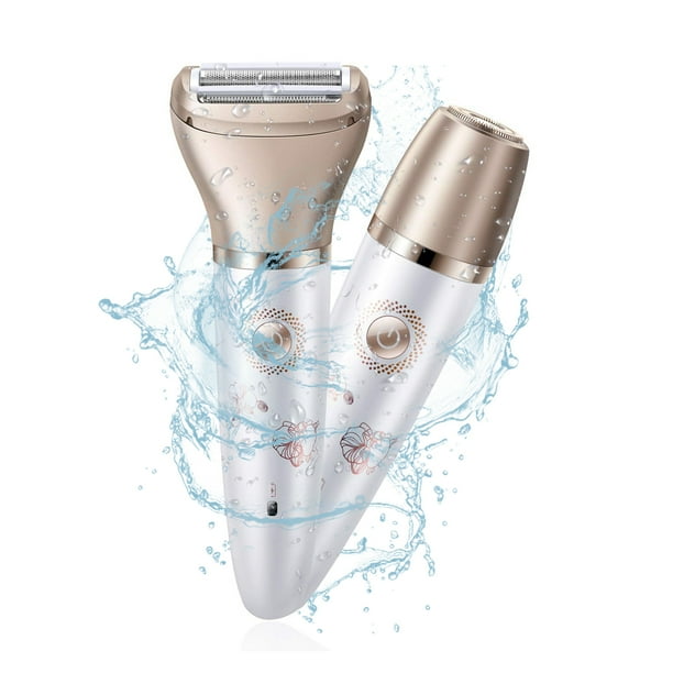 Women Electric Shaver USB Rechargeable Razor Waterproof 2 in 1 Lady