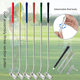 thumbnail image 3 of Putter de golf desmontable de tres secciones, de aleación de aluminio, portátil, para mano izquierda y derecha, de doble cara, 3 of 5
