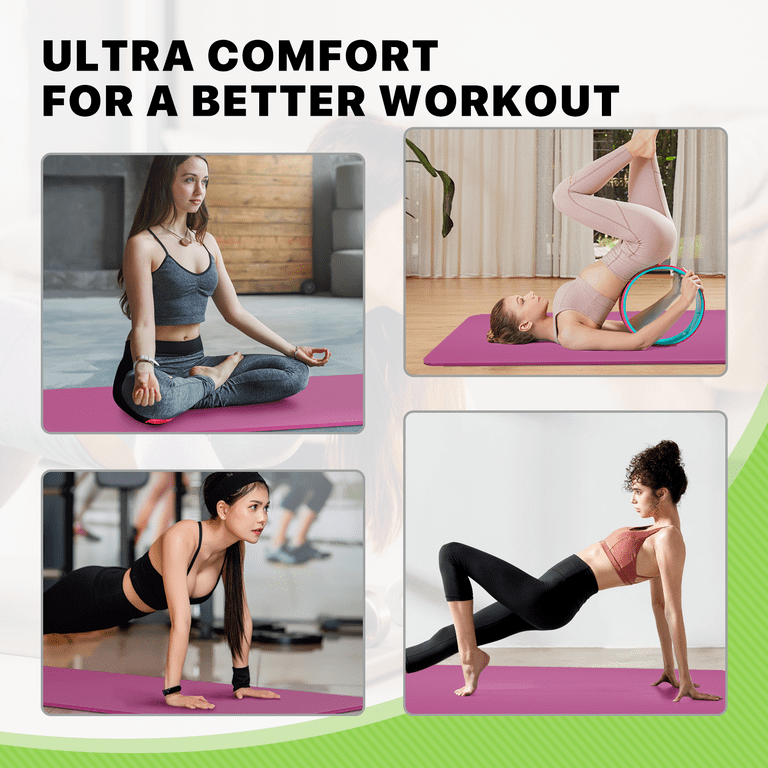 The Workout Mat 6mm ピンクとグレー 各2枚の合計4枚 The Workout