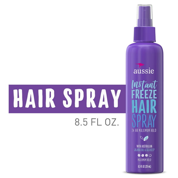 Aussie Instant Freeze Hairspray, Non-Aerosol, Maximum Hold ...