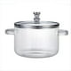 thumbnail image 1 of Cacerola de Vidrio Olla Transparente para Cocinar Olla para Sopa Calentador Cacerola de Vidrio con Dos Asas y Tapa Plateada, 1 of 6