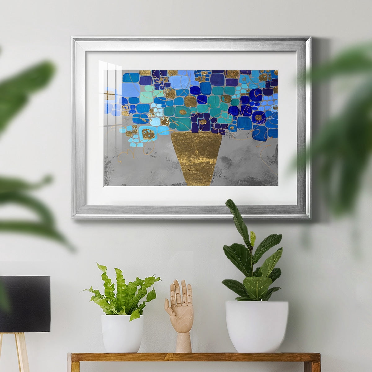 Blue Love Premium Framed Print - Ready to Hang