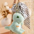 thumbnail image 4 of LLavero de muñeca de peluche de dinosaurio para niña y mujer, colgante de mochila, llavero encantador de dibujos animados, llavero de coche de felpa lindo, regalo, 1 unidad, 4 of 5