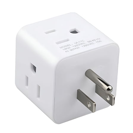 GJX 15 A 125 V 1875 W White Cube Electrical Outlet