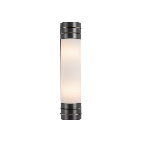 Alora Lighting Wv348218 Willard 2 Light 19" Tall Wall Sconce - Urban Bronze / Matte Opal