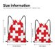 thumbnail image 2 of Fotbe Red Cross 1 Bolsa Mochila con Cordón Estampada, Bolsa de Gimnasio Deportiva, Bolsa Cinch, Bolsa con Cordón para Hombres y Mujeres-Medium, 2 of 6
