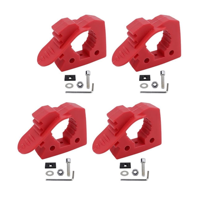 Ruiboury Vehicles Rubber Clamp Tools Holder Securing Mount Equipment 4pcs Bracket 4 pcs