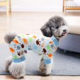 thumbnail image 5 of Pyjamas pour Chiots Ensemble 2 Pcs - Pyjamas Mignons pour Chats Grenouillère Douce pour Chiots Grenouillère Confortable pour Chiots et Chats (S Bleu-Rouge), 5 of 5