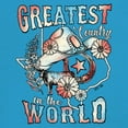 thumbnail image 3 of Greatest Country in the World T-Shirt Cowgirl Cowboy Girlfriend Southwest Rodeo Country Western Rancher Women's Tee, 3 of 7