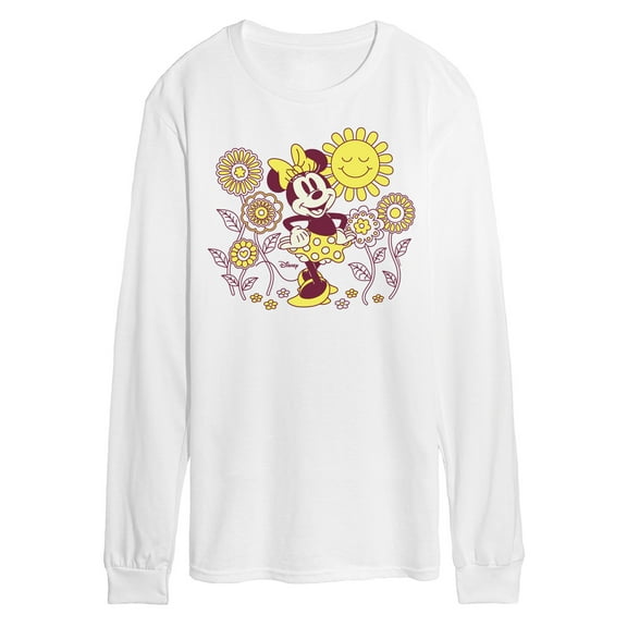 Disney - Mickey & Friends - Minnie Mouse - Sunshine & Flowers - Men's Long Sleeve T-Shirt