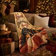 thumbnail image 3 of Rescued By Dachshund Heart Autumn Art, Festive Pet Portrait Pattern, Warm Flannel Blanket for Living Room and Reading Nook, Dog Lovers Christmas Gift, Pet Lover Home Decor, 3 of 9