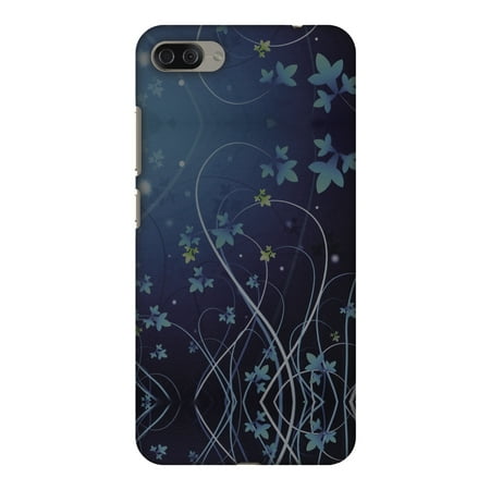 Lily Cell Phone Snap - Asus Zenfone 4 Max ZC554KL Case - Midnight Lily, Hard Plastic Back Cover. Slim Profile Cute Printed Designer Snap on Case with Screen Cleaning Kit