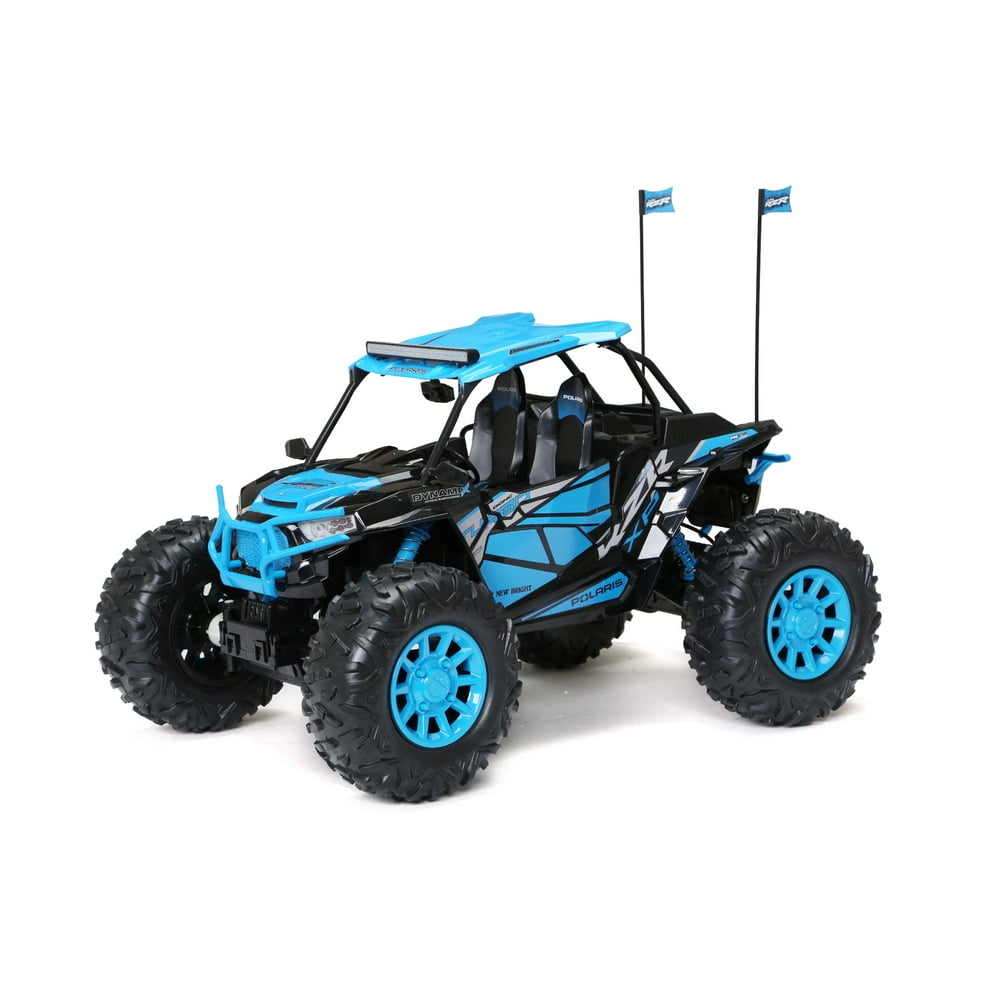 New Bright 15 Scale Remote Control Polaris RZR ATV 2.4GHz 12.8V Blue