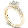 thumbnail image 2 of 1/2 Carat T.W. Diamond Single Halo 10kt Yellow Gold Engagement Ring Set, 2 of 5