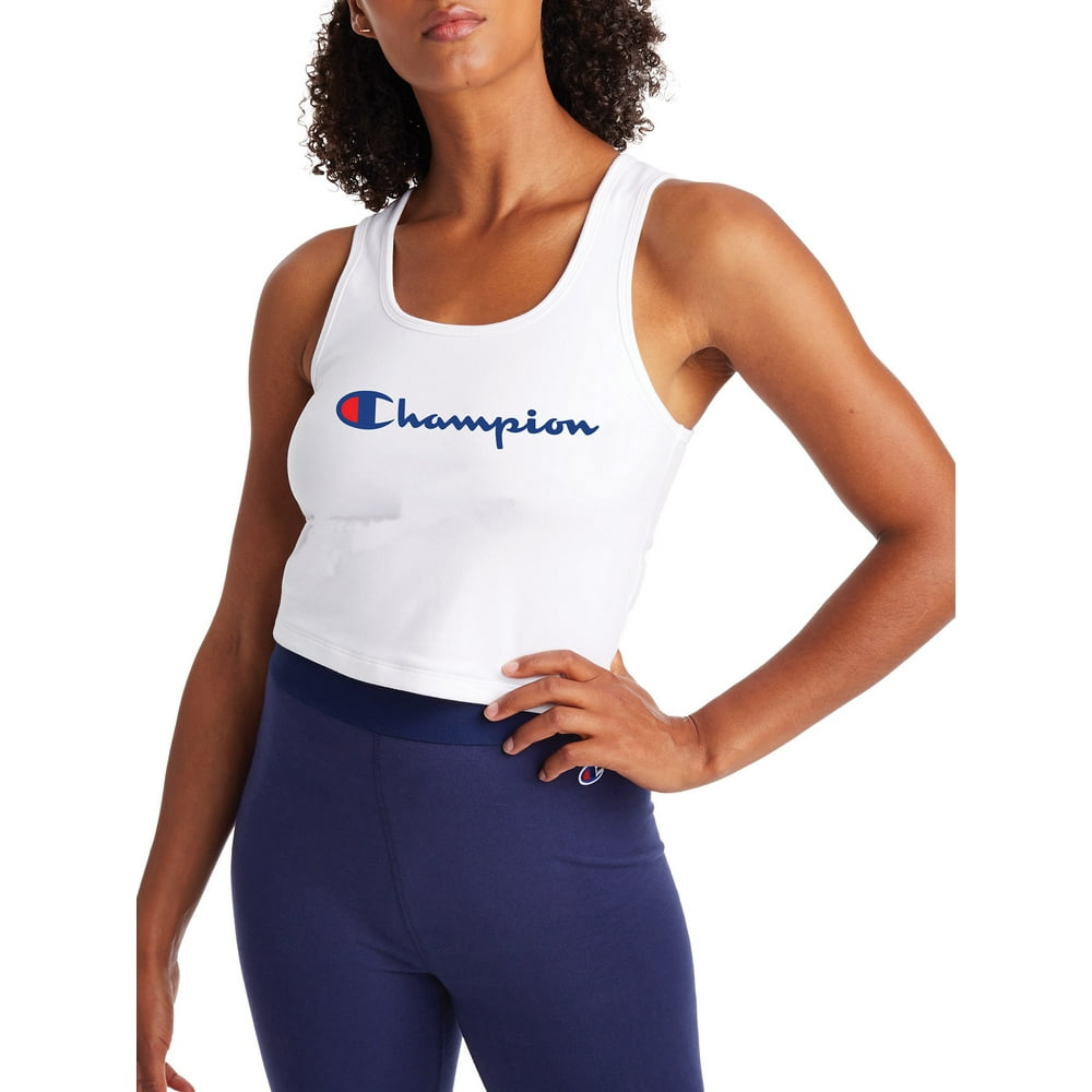 champion crop top black