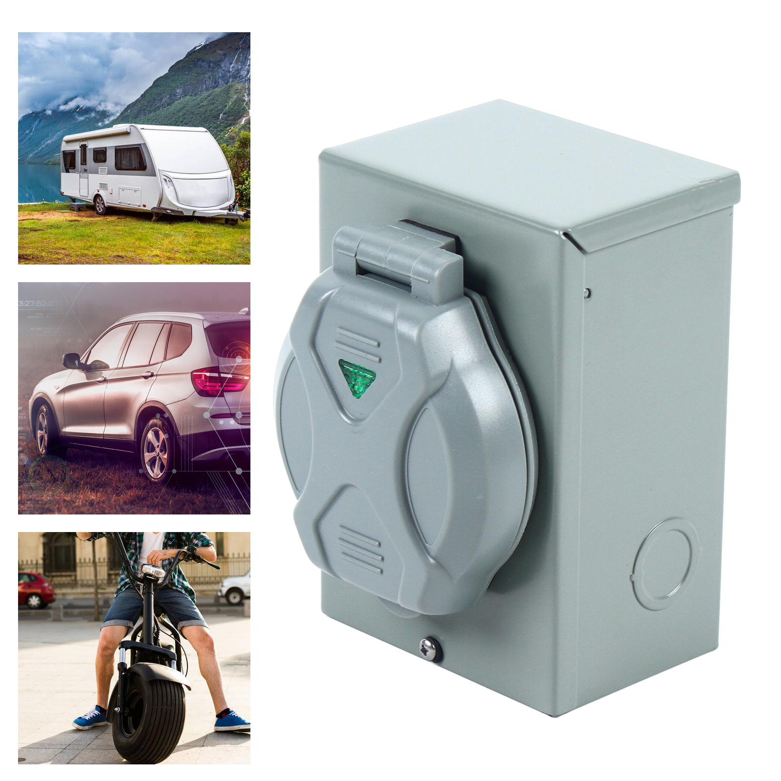 30Amp Generator Power Inlet Box, NEMA TT30P 120 Volt 3600W Power Inlet