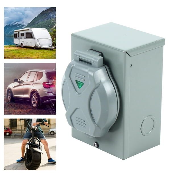 30Amp Generator Power Inlet Box, NEMA TT30P 120 Volt 3600W Power Inlet