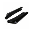 thumbnail image 2 of Lip Rubber Body Sticker Fin Splitter Spoiler Black Carbon Fiber Set Universal Auto Front Bumper, 2 of 6