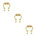thumbnail image 3 of maskred 1/2/3/5 2021 New Fake Nose Ring Alloy Nose Hoop Septum Rings For Gold 3PCS, 3 of 6
