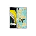 thumbnail image 1 of TalkingCase Slim Phone Case Cover Compatible for Apple iPhone SE 2022/3rd/2020/8/7, Travel World Print, USA, 1 of 7