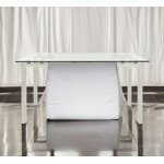 STOUT CHROME GLASS TOP DINING TABLE- 60"