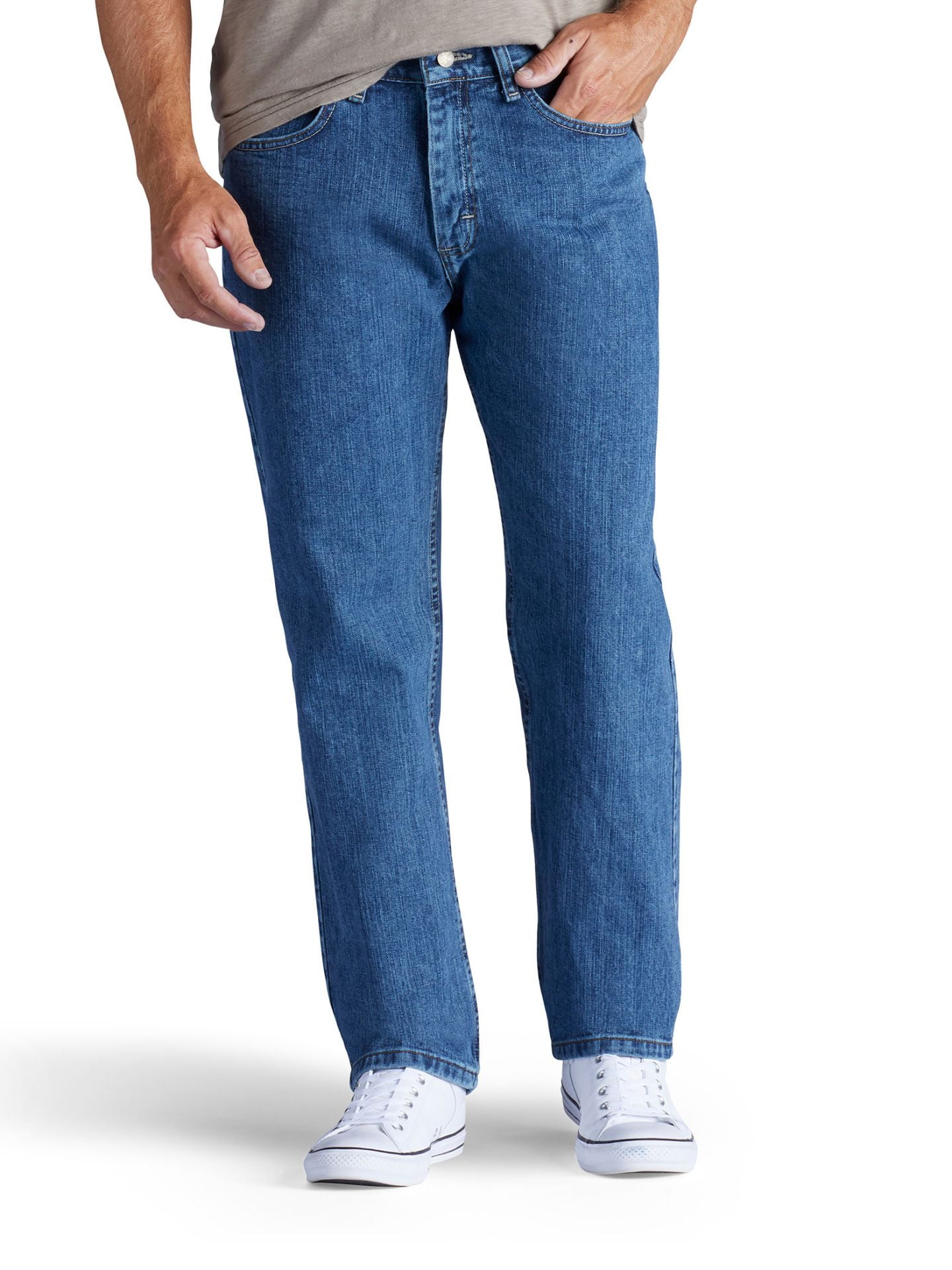 Lee - Lee Men's Relaxed Fit Straight Leg Jeans - Newman, Newman, 35X30 ...