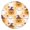 Halloween-574, variant on Halloween Themed Round Stretch Tablecloth with Elastic Hem for 52 Inch Table - Pumpkin Design Washable Fabric for Party Dining