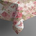 thumbnail image 4 of Pioneer Flower Floral Print Pattern Rectangle Tablecloth 60"x102", Waterproof Polyester Table Cloth, Wipeable Spillproof for Dining Camping Indoor Outdoor, 4 of 6