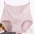thumbnail image 2 of Lumtrix Women Cotton Underwear Comfort Ribbed High Waisted Panties Breathable Full Coverage Briefs Gray 5XL, 2 of 3