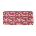 thumbnail image 1 of Flowers Computer Mouse Pad, Floral Theme Botanical Illustration Along Natural Tropical Pinkish Blossoms Pattern, Rectangle Non-Slip Rubber Mousepad X-Large, 35" x 15", Multicolor, by Ambesonne, 1 of 2