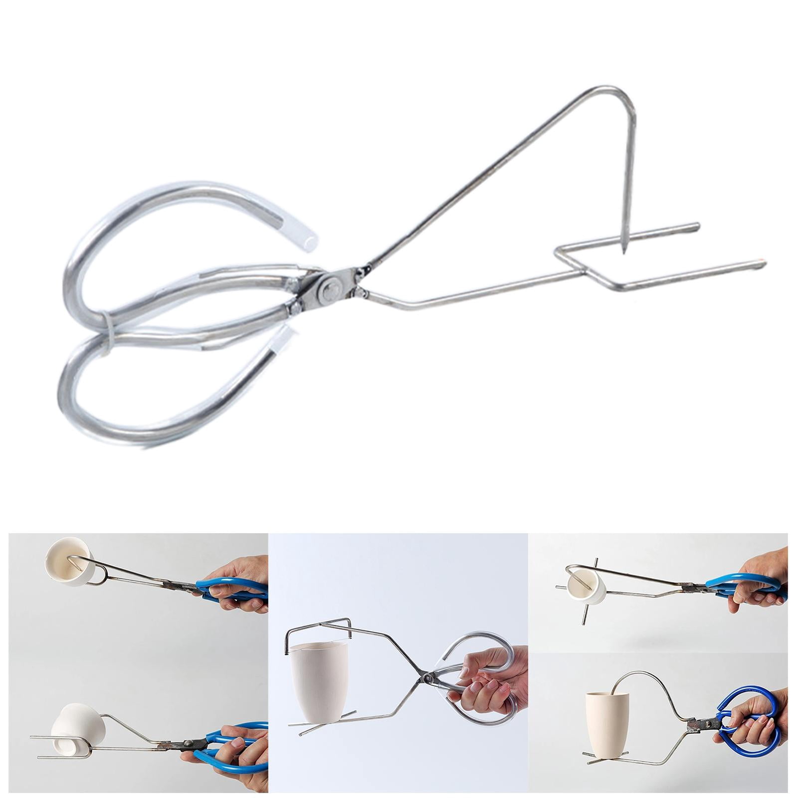 Milageto Dipping Pliers Glazing Tools, Enamel Clamp Ceramic Glazing Pliers Clay Sculpting Style A