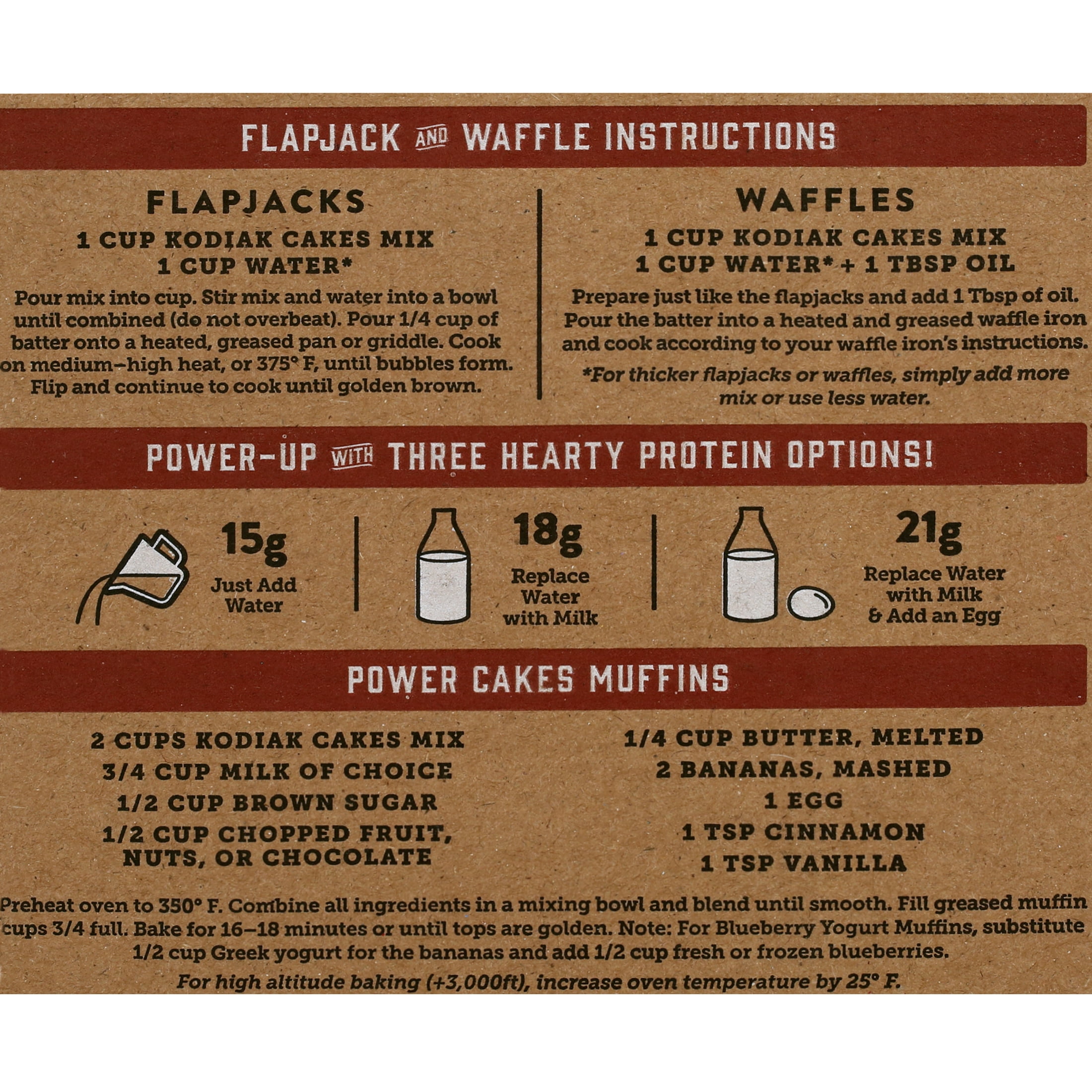 Kodiak Cakes Power Cakes Flapjack and Waffle Mix 72 Ounce
