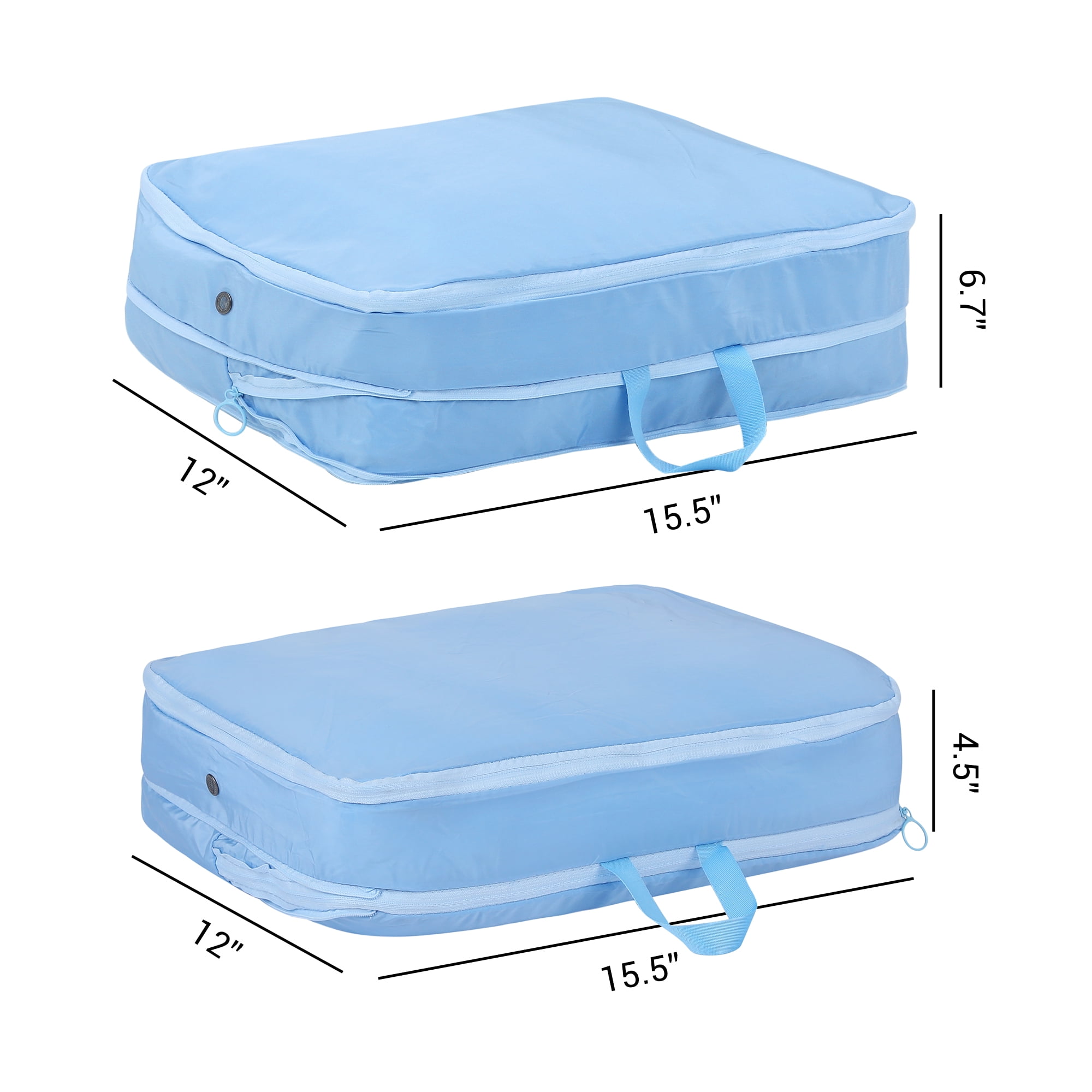 Unique Bargains 1 Pack Clothes Storage Bags Moving Bags Blue 15.5*12*4.5in