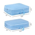 thumbnail image 2 of Unique Bargains 1 Pack Clothes Storage Bags Moving Bags Blue 15.5*12*4.5in, 2 of 8