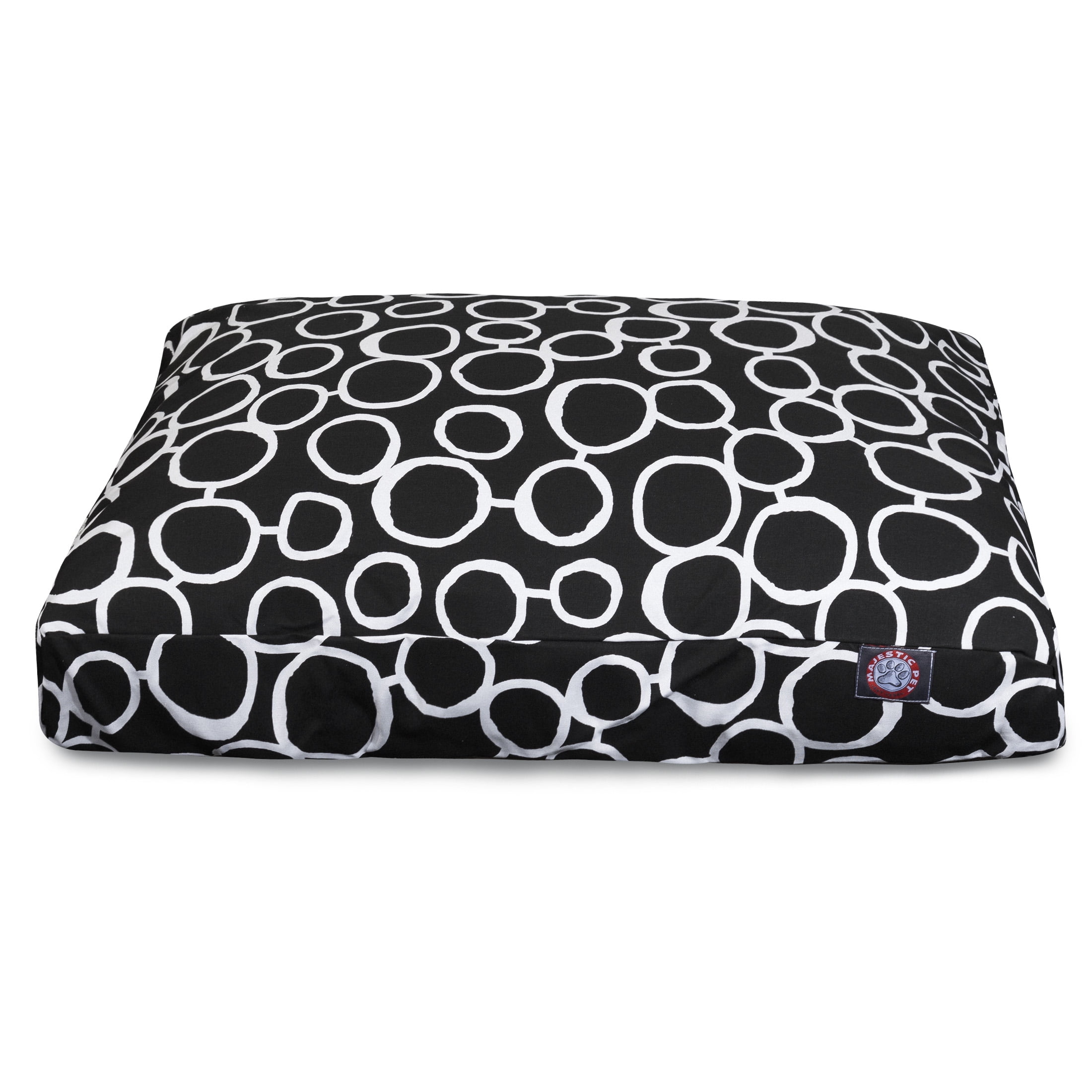 Majestic Pet | Fusion Rectangle Pet Bed For Dogs, Removable Cover, Black, Extra Large
