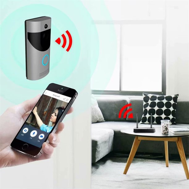 Teissuly Wireless Visual Voice Intercom Wifi Mobile Phone Remote Electronic SmartDoorbell Teissuly WER2023112002044