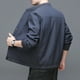 thumbnail image 2 of Chaqueta de negocios de longitud media para hombre con cuello alto Diseño de botonadura sencilla para temporadas de otoño y primavera Chaquetas de negocios Chaqueta para hombre, 2 of 5