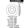 thumbnail image 3 of C-Tek Disc Brake Rotor 121.67039 Fits select: 1997-2001 DODGE GRAND CARAVAN, 1997-2000 CHRYSLER TOWN & COUNTRY, 3 of 4