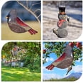 thumbnail image 4 of Jinsinto Bird Feeder, Snowman Shaped Hanging Dispenser Decorative Bird Seed Container For Attracting Chickadees, Finches, Robins, Sparrows, 4 of 4