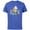 Royal Heather, variant on Donald Duck Smile Classic Vintage Retro Distressed - Short Sleeve Cotton T-Shirt for Adults - Customized-Yellow