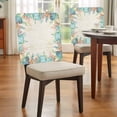 thumbnail image 4 of Summer Starfish Coral Chair Covers Set of 1 Watercolor Seaweed Ocean Retro Chair Back Covers Stretch Removable Washable Slipcovers Protector for Dining Room Kitchen Party Decor, 4 of 9