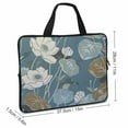 thumbnail image 2 of Werpe Flowers Leaves Lace Neoprene Computer Protective Handle Laptop Bag 15inch, 2 of 5