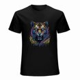 thumbnail image 1 of Tiger T-shirt Tiger Unisex T-shirt Unisex tees Casual Cotton Colorful Printing, 1 of 5