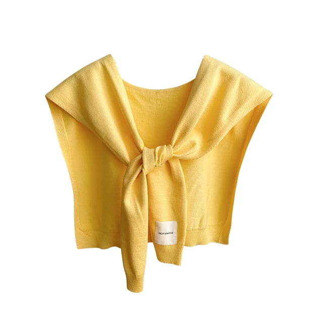 Bufandas de mujer de color liso de punto para exteriores, chal de invierno con cuello falso, bufanda decorativa Kangshi para el regazo y los hombros, bufanda para mujer