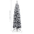thumbnail image 4 of vidaXL Slim Artificial Pre-lit Christmas Tree with Ball Set Green 150 cm, 4 of 5